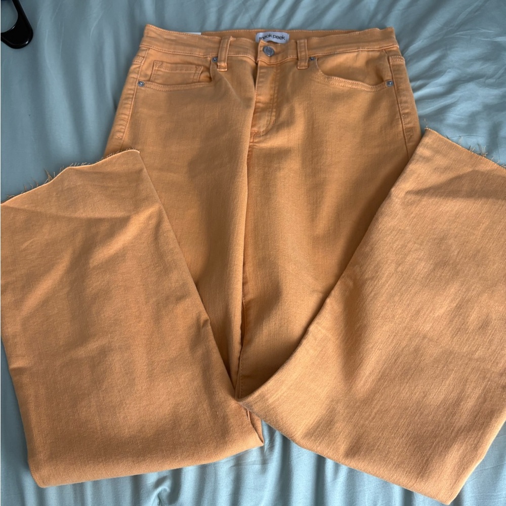 Sneak Peek Orange Flare Jeans